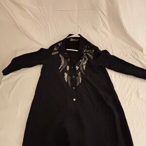 Nicole Miller Silk Tunic Small